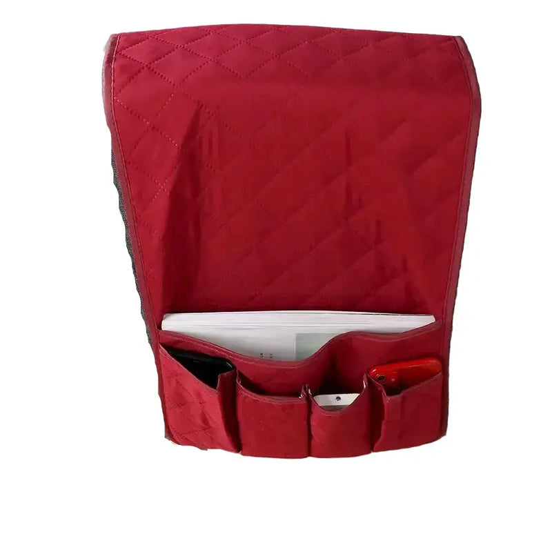 Space-Saving Sofa & Bedside Remote Control Holder with Organizer Pockets by Habicare