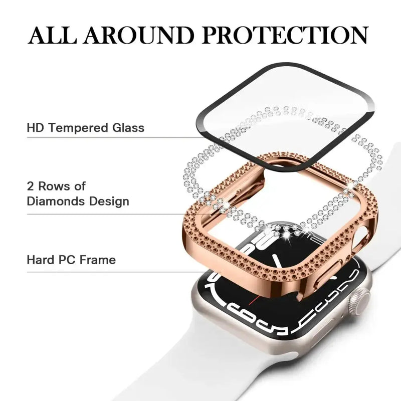 Sparkle Protective Case for the Apple Watch 7, 8 & 9 (41mm) Series by Habicare