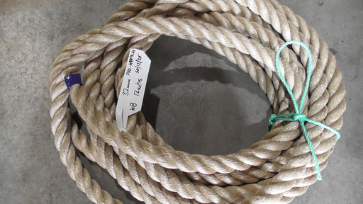 Special Pro-Manila Rope Shorts 32mm - 13 meter coiled rope highlighting its premium quality and texture.