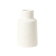 Frankly Cotton Speckle Ceramic Bud Vase White by Nest & Stem Homewares