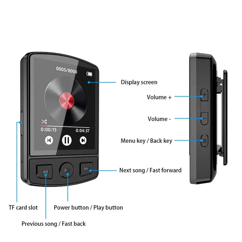 Sports Clip MP3 Player with Recording by Habicare