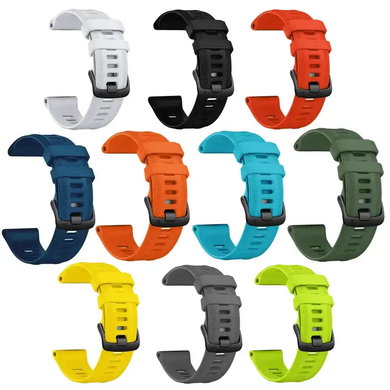 Sports Silicone Strap for the Garmin Forerunner Series - 22mm (10 different colours available) by Habicare