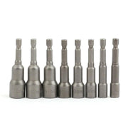 8PCS Socket Magnetic Nut Driver Set Drill Bit Adapter 1/4'' Hex Shank 6-13MM by salelink.co.nz