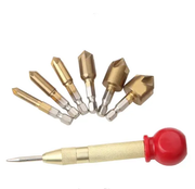 Automatic Center Punch 6PCS Hex Shank Wood Chamfering Cutters by salelink.co.nz