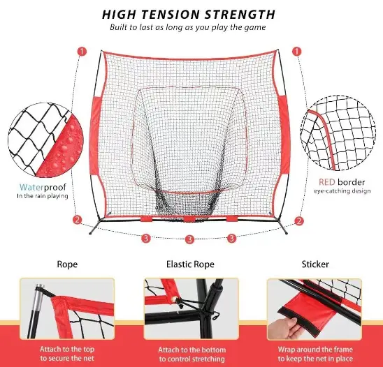 213x213cm Baseball Softball Practice Net by salelink.co.nz