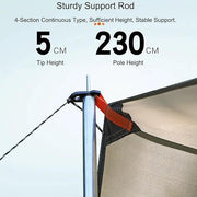 Square Sun Shade Sail – Waterproof Outdoor Canopy for Garden, Patio, and Parties GAYL5203 by ECOTREK