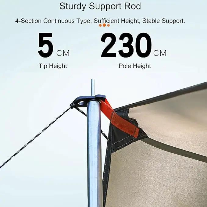 Square Sun Shade Sail – Waterproof Outdoor Canopy for Garden, Patio, and Parties GAYL5203 by ECOTREK