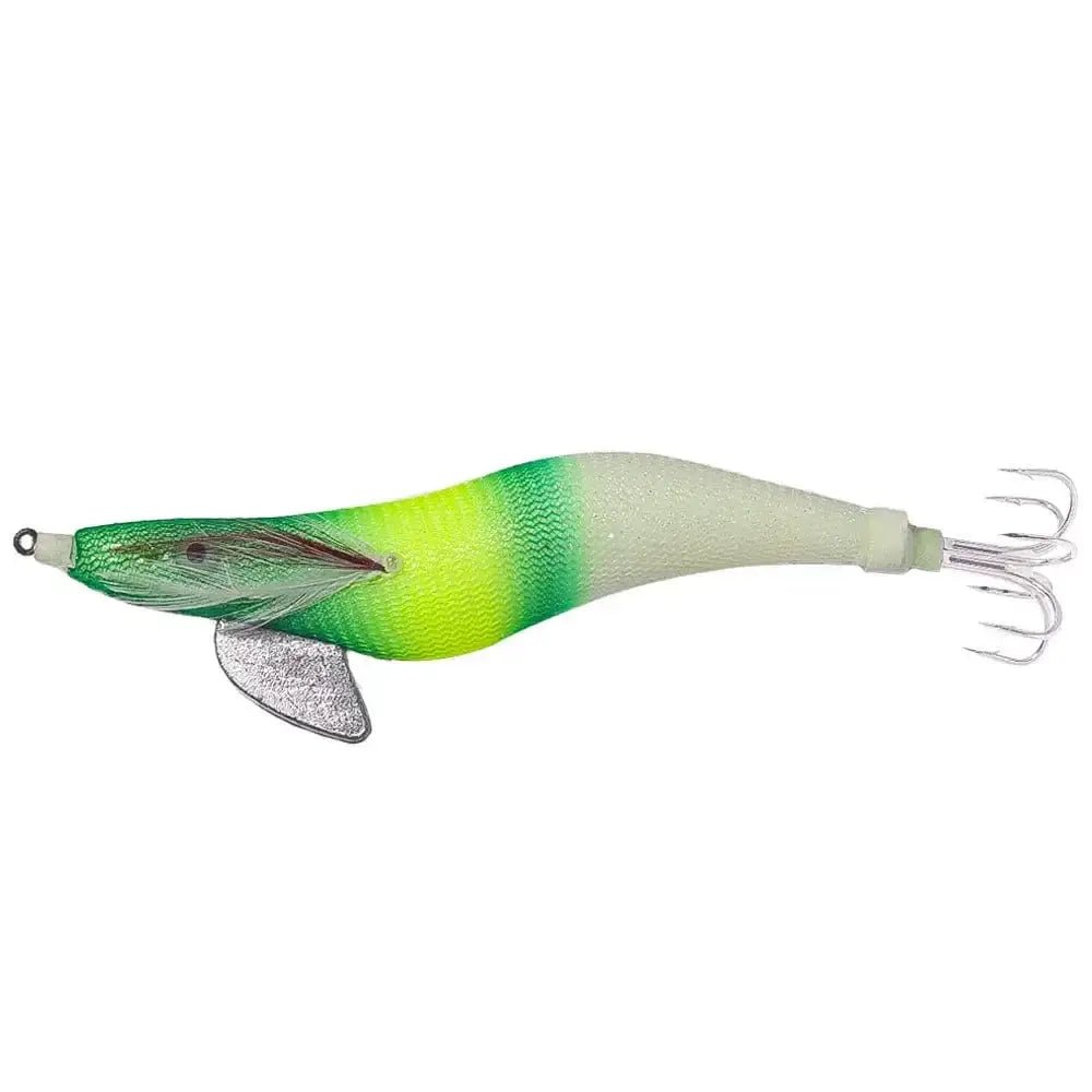 China China 15 Squid Jig Cuttlefish Octopus Lure Sinker Squid Jigging Luminous Lures Shrimp Baits Artificial Squid Strong Hooks EGI