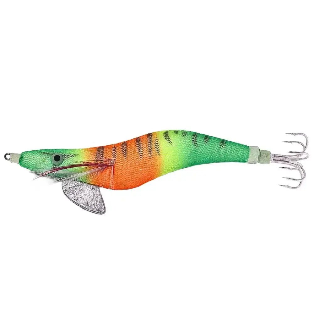 China China 4 Squid Jig Cuttlefish Octopus Lure Sinker Squid Jigging Luminous Lures Shrimp Baits Artificial Squid Strong Hooks EGI