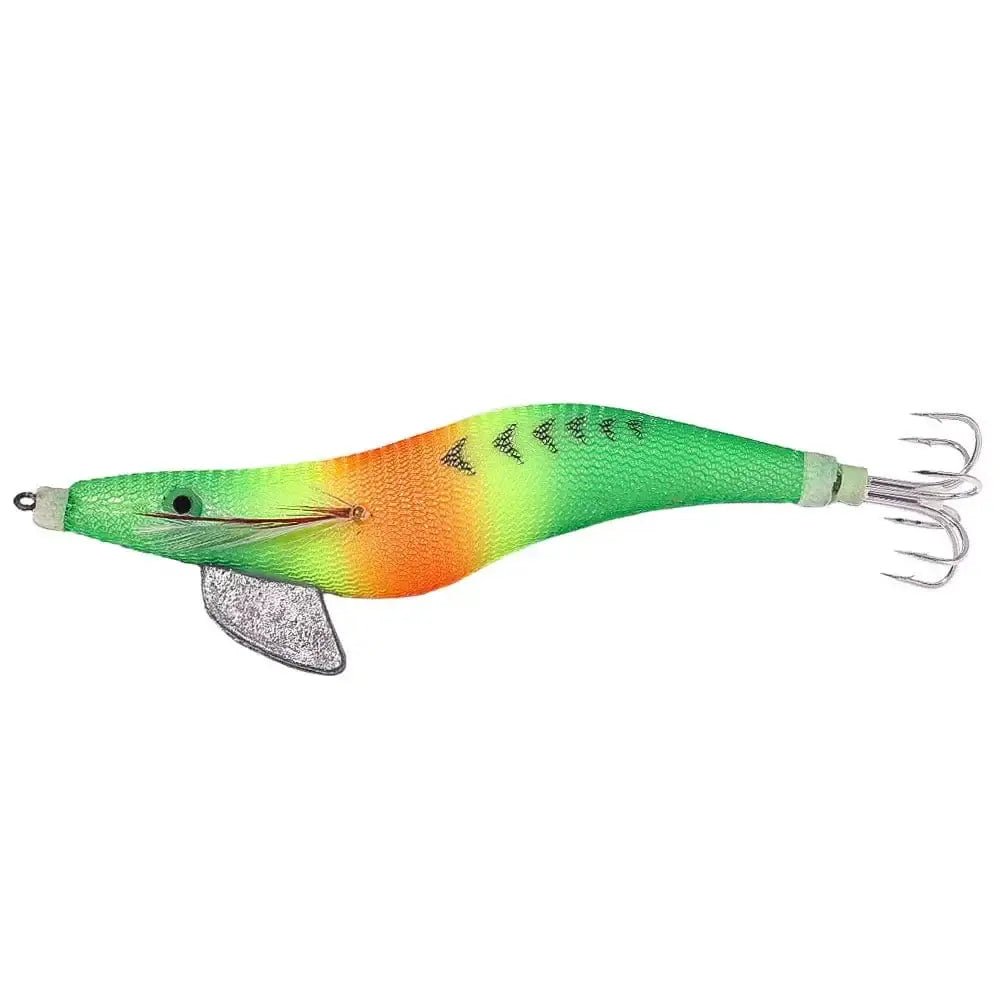 China China 1 Squid Jig Cuttlefish Octopus Lure Sinker Squid Jigging Luminous Lures Shrimp Baits Artificial Squid Strong Hooks EGI
