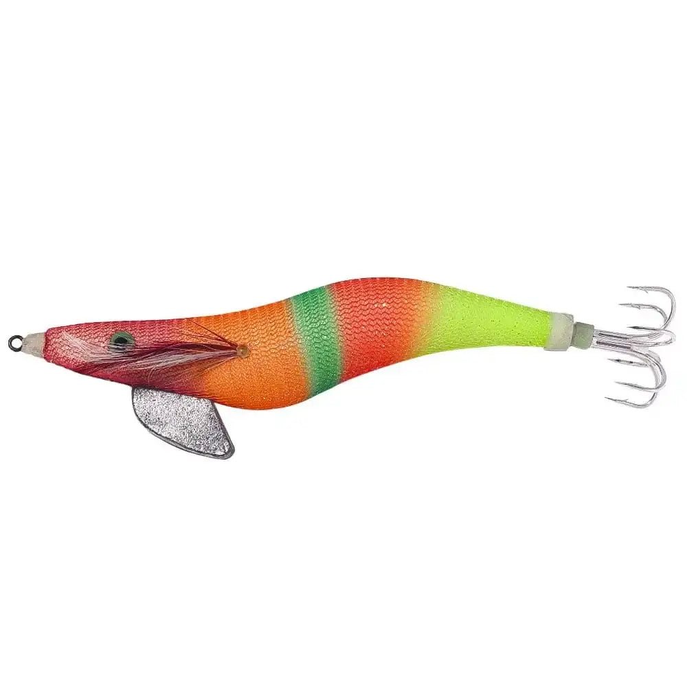 China China 16 Squid Jig Cuttlefish Octopus Lure Sinker Squid Jigging Luminous Lures Shrimp Baits Artificial Squid Strong Hooks EGI