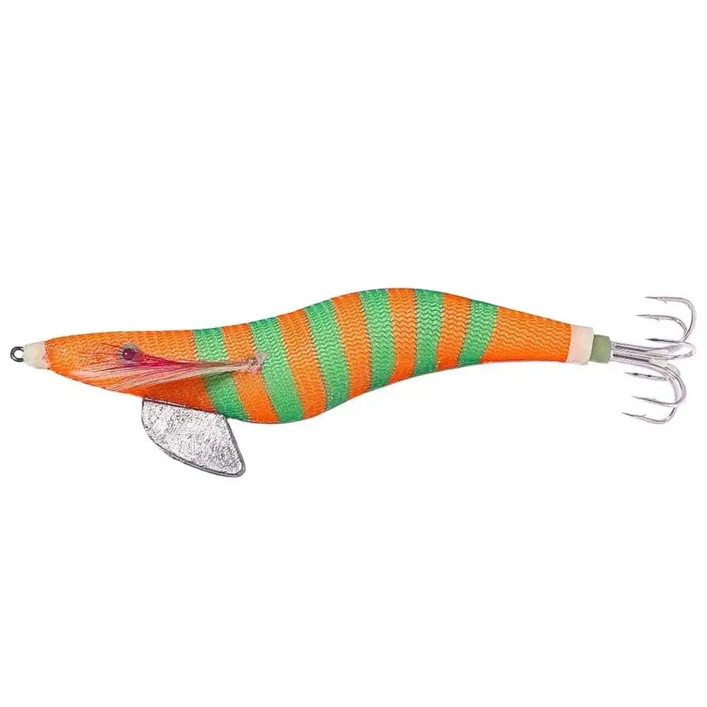 China China 20 Squid Jig Cuttlefish Octopus Lure Sinker Squid Jigging Luminous Lures Shrimp Baits Artificial Squid Strong Hooks EGI