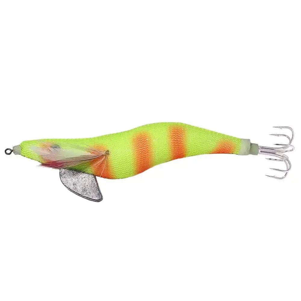 China China 2 Squid Jig Cuttlefish Octopus Lure Sinker Squid Jigging Luminous Lures Shrimp Baits Artificial Squid Strong Hooks EGI