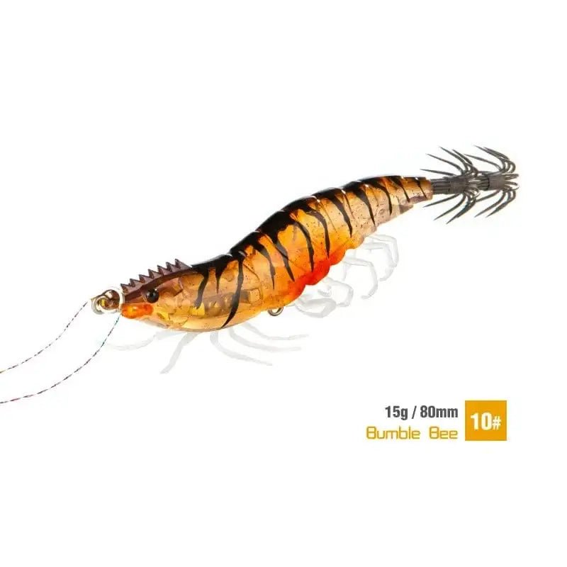 China China Color 05 / 80mm Squid Jigs Lures 15g 80mm Luminous Bottled Soft Foot Wood Shrimp Saltwater Lifelike Simulation Octopus Cuttlefish Jig Hook Bait