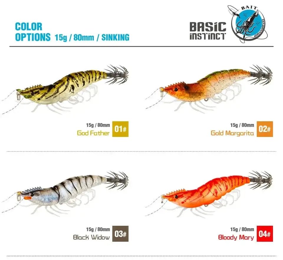 China China Squid Jigs Lures 15g 80mm Luminous Bottled Soft Foot Wood Shrimp Saltwater Lifelike Simulation Octopus Cuttlefish Jig Hook Bait