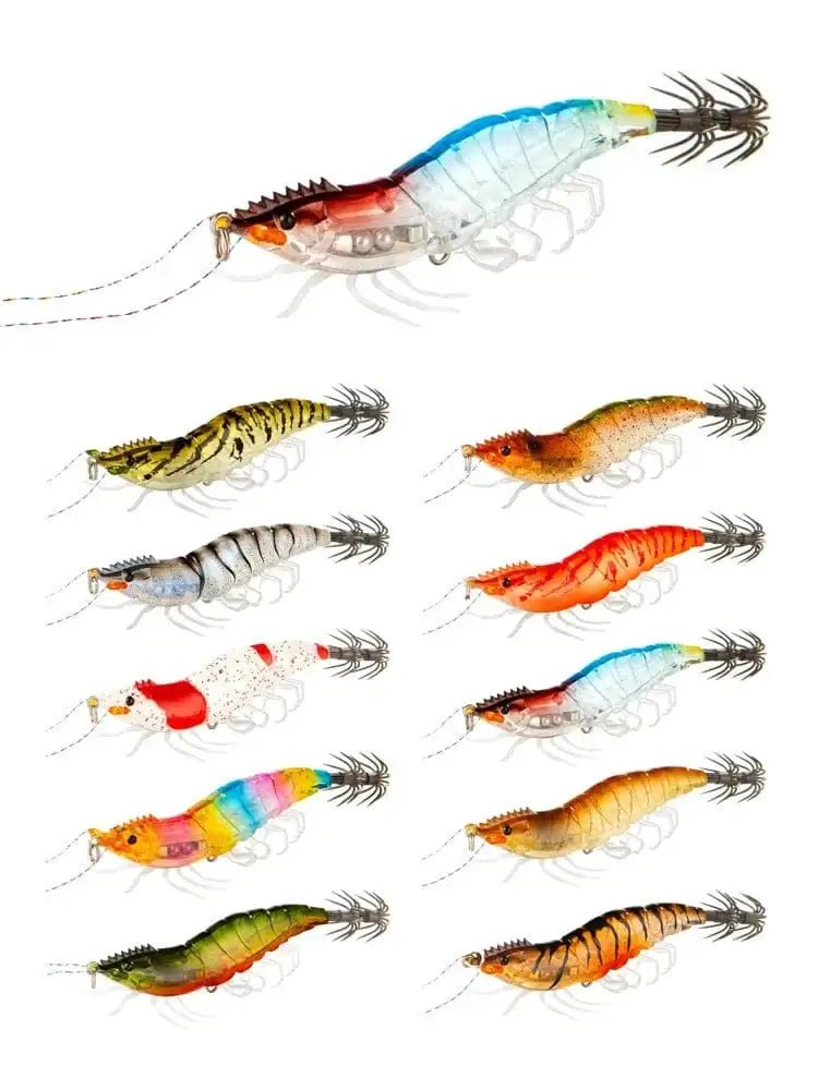 China China Squid Jigs Lures 15g 80mm Luminous Bottled Soft Foot Wood Shrimp Saltwater Lifelike Simulation Octopus Cuttlefish Jig Hook Bait