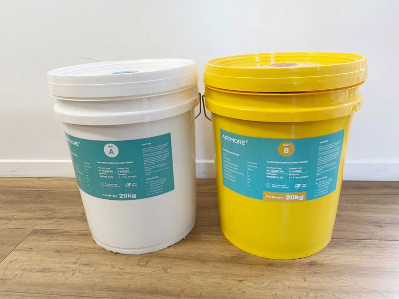Shore A 20 - RTV Addition Cure Liquid Silicone Rubber - Mould Making - 40kg by Resin Art NZ