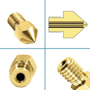 5pcs For Ender 3 PRO CR10 3D Printer 1.75mm 0.4mm MK8 Extruder Nozzles by salelink.co.nz
