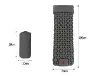 Outdoor Camping Press Inflatable Sleeping Pad - Lightweight Mat with Built-In Pillow by Mead's Supply & Equipment Outfitters limited