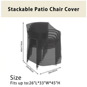 Stackable Patio Chair Cover by Habicare