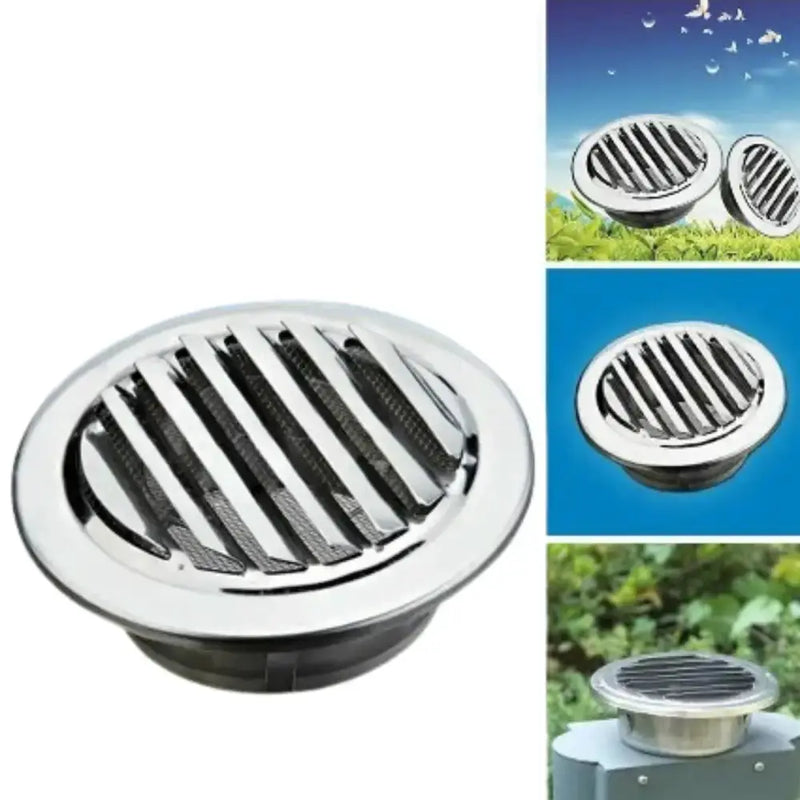 Stainless Steel 100mm RV Exterior Air Vent Grille by Habicare