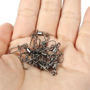 Stainless Steel Fishing Swivel Snaps – 50/100/200pcs by Habicare
