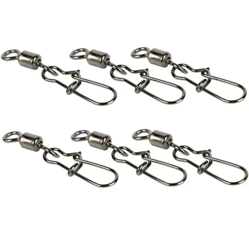 Stainless Steel Fishing Swivel Snaps – 50/100/200pcs by Habicare