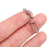 Stainless Steel Fishing Swivel Snaps – 50/100/200pcs by Habicare