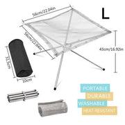 Stainless Steel Foldable Camping Fire Pit & BBQ Rack by Habicare