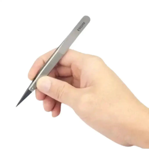 Stainless Steel & Plastic Tweezers Set by Habicare