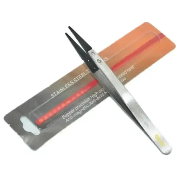 Stainless Steel & Plastic Tweezers Set by Habicare