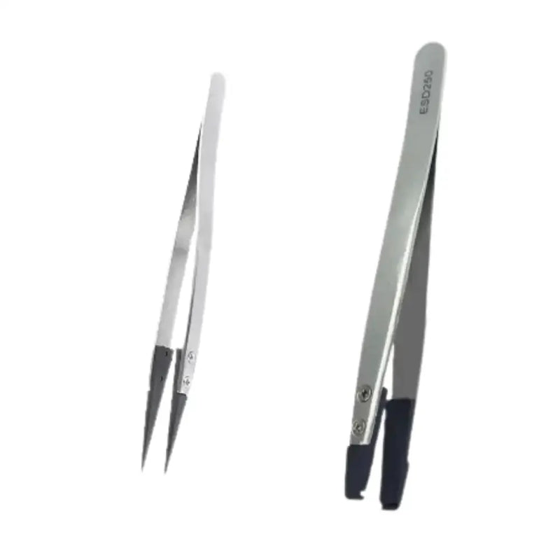 Stainless Steel & Plastic Tweezers Set by Habicare