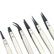 Stainless Steel & Plastic Tweezers Set by Habicare