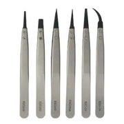 Stainless Steel & Plastic Tweezers Set by Habicare