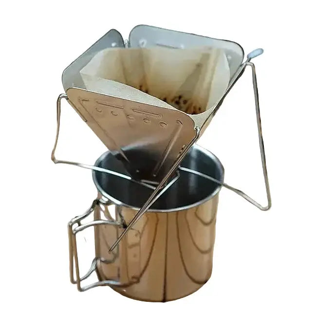 Foldable Stainless Steel Coffee Dripper Stand by Habicare