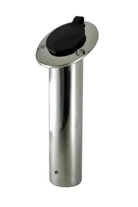 Stainless Steel Rod Holder Angled for securing your fishing rods while boating.