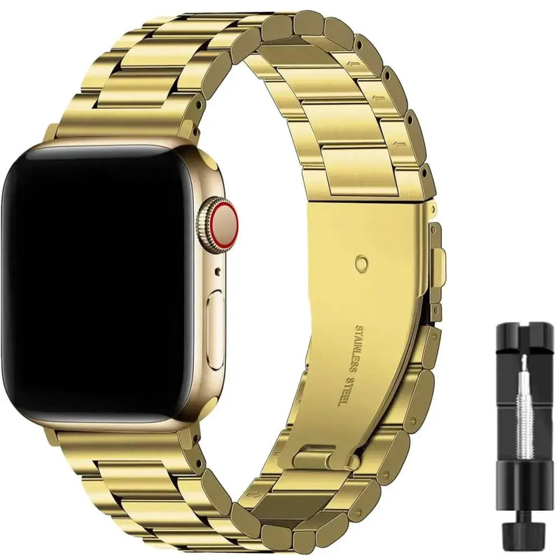 Stainless Steel Strap for the Apple Watch Ultra/Series 3–10 (38–49mm) (2 sizes & 18 colours available) by Habicare