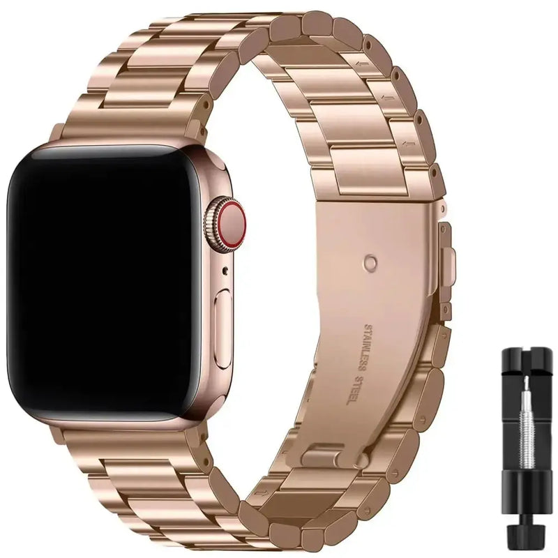 Stainless Steel Strap for the Apple Watch Ultra/Series 3–10 (38–49mm) (2 sizes & 18 colours available) by Habicare