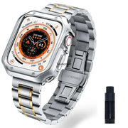 Stainless Steel Strap for the Apple Watch Ultra/Series 3–10 (38–49mm) (2 sizes & 18 colours available) by Habicare