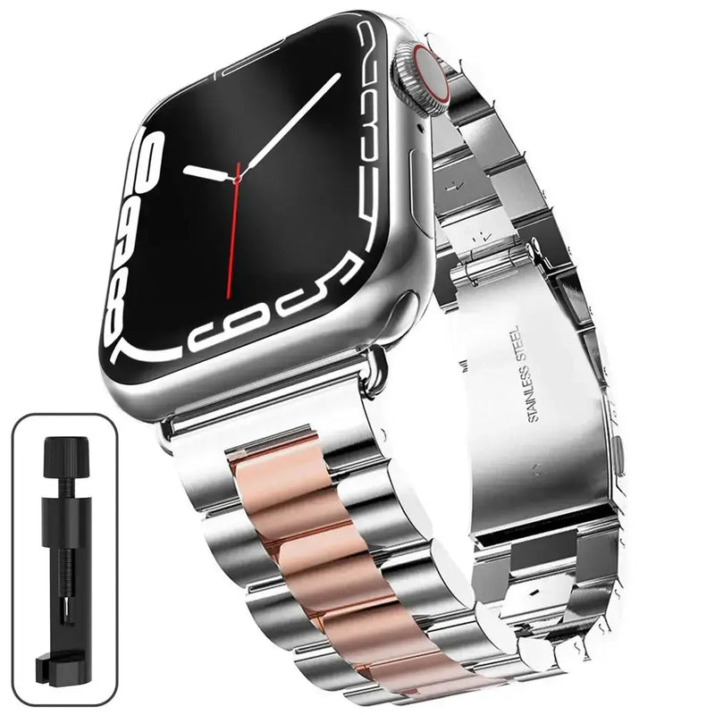 Stainless Steel Strap for the Apple Watch Ultra/Series 4–10 (38–49mm) (available in 15 colours) by Habicare