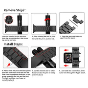 Stainless Steel Strap for the Apple Watch Ultra/Series 4–10 (38–49mm) (available in 15 colours) by Habicare