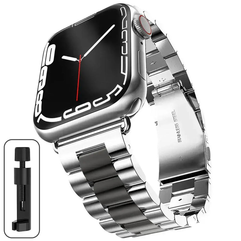 Stainless Steel Strap for the Apple Watch Ultra/Series 4–10 (38–49mm) (available in 15 colours) by Habicare