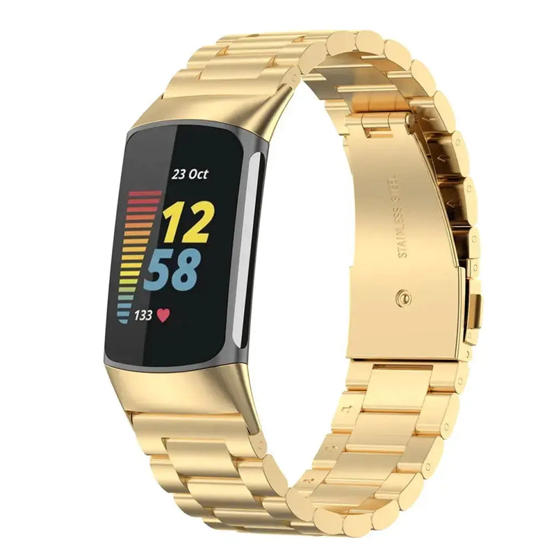 Stainless Steel Strap for the Fitbit Charge 5/6 Series (4 colours available) by Habicare