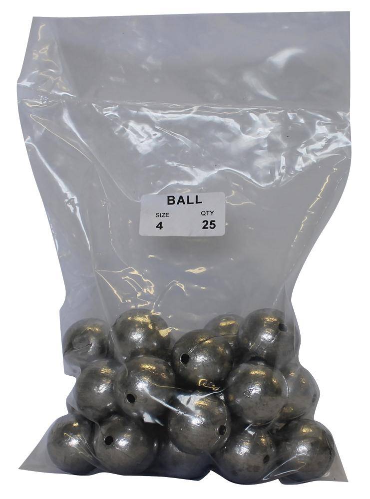 Ball Sinker Bulk Pack 4oz (25 per pack) - Action Outdoors Kiwi