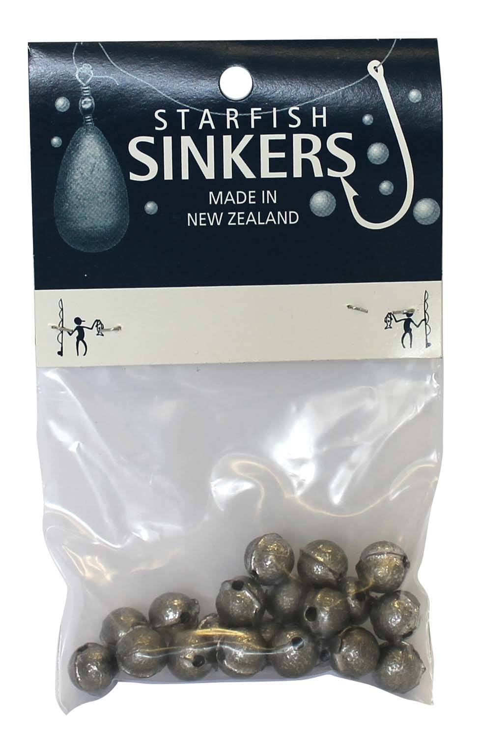 Starfish Ball Sinker Packet 1/8oz (20 per pack) - Action Outdoors Kiwi