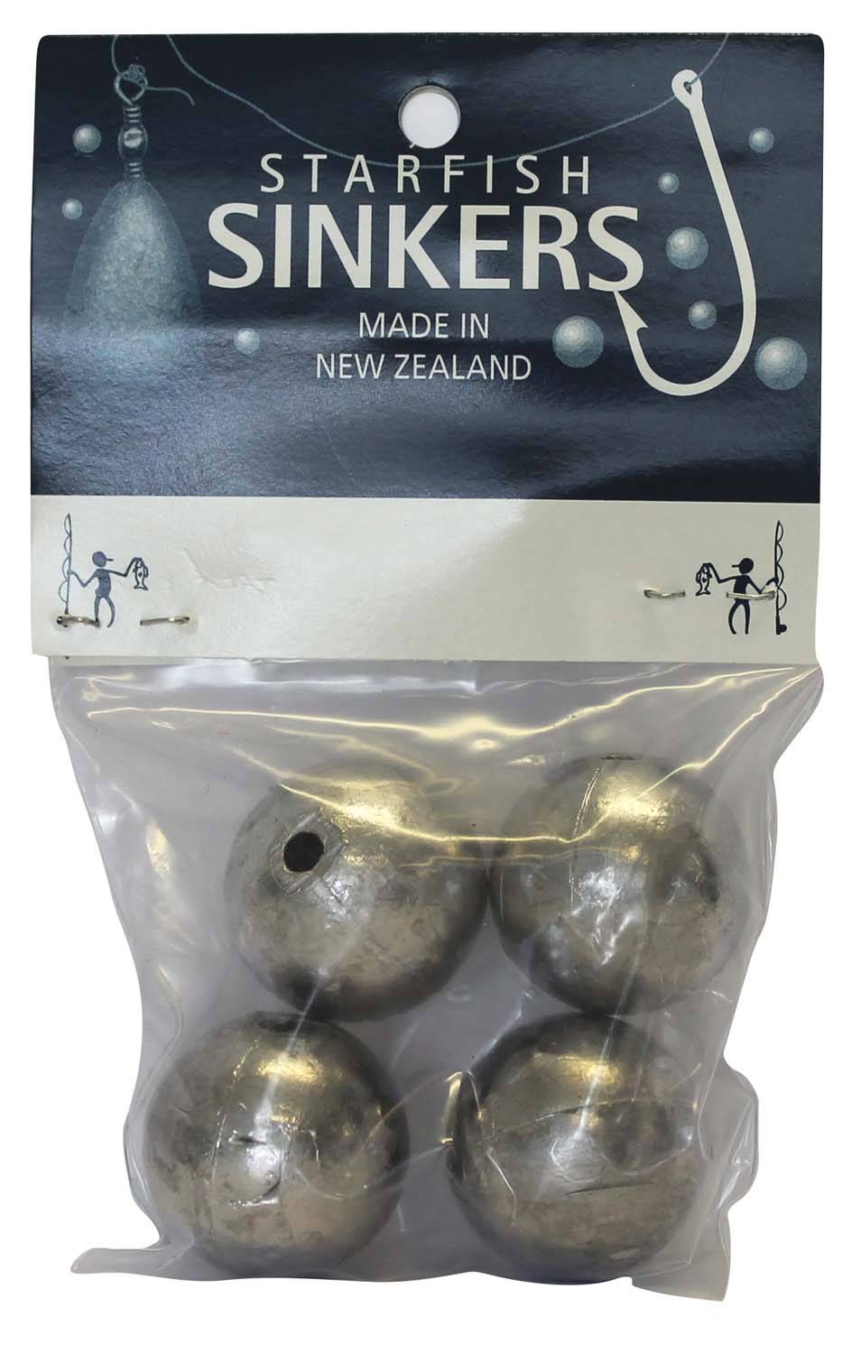 Starfish Ball Sinker Packet 3oz (4 per pack) - Action Outdoors Kiwi