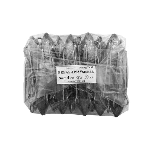 starfish Breakaway Sinkers Breakaway Sinker 4oz Bulk (50 per pack)