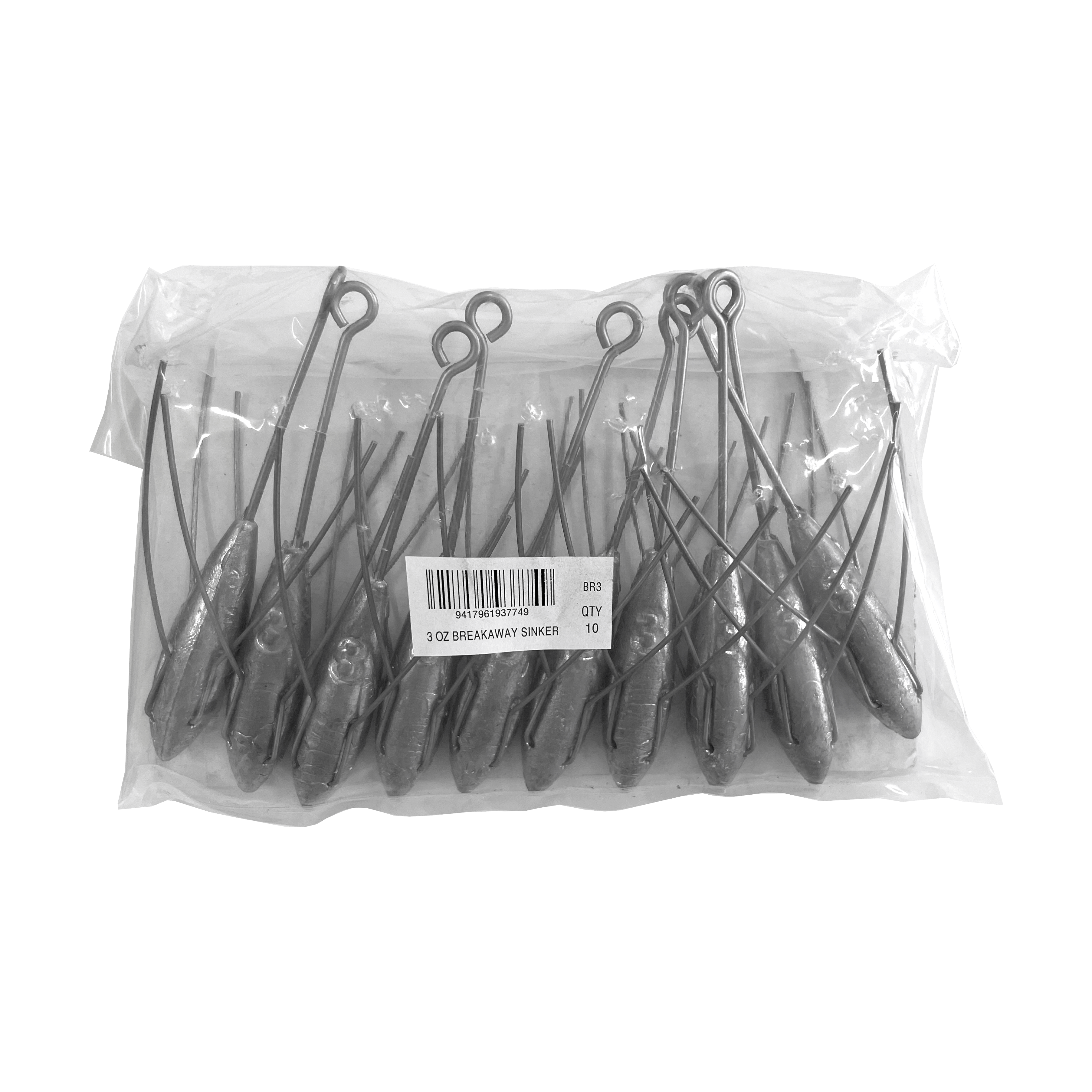 Breakaway Sinker Bulk Pack 3oz (10 per pack) - Action Outdoors Kiwi