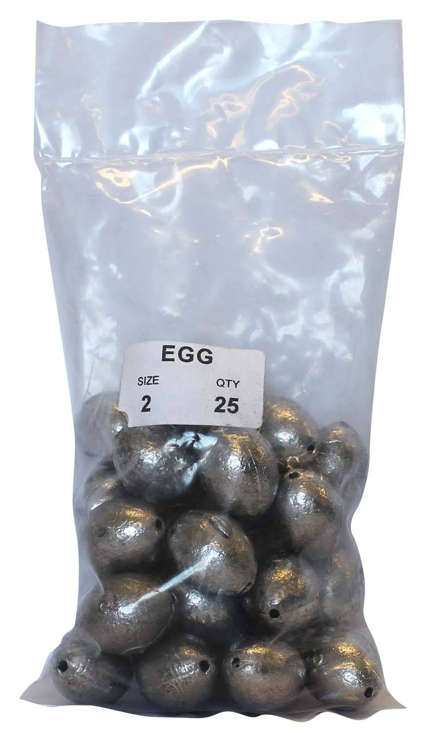 Egg Sinker Bulk Pack 2oz (25 per pack) - Action Outdoors Kiwi