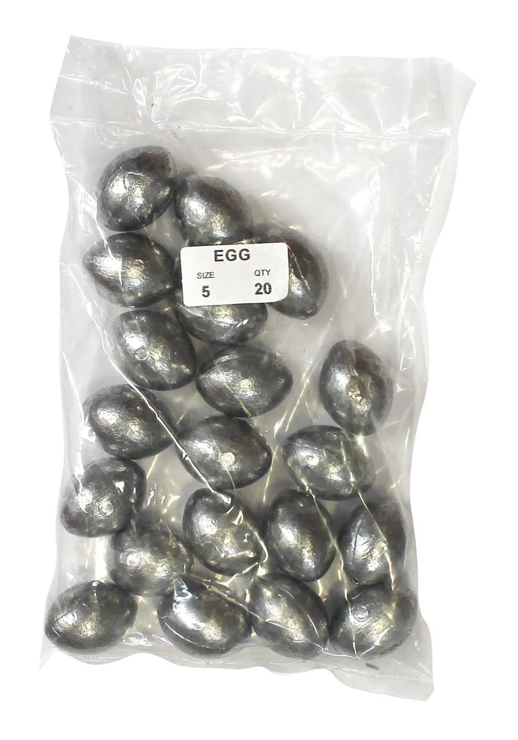 Egg Sinker Bulk Pack 5oz (20 per pack) - Action Outdoors Kiwi